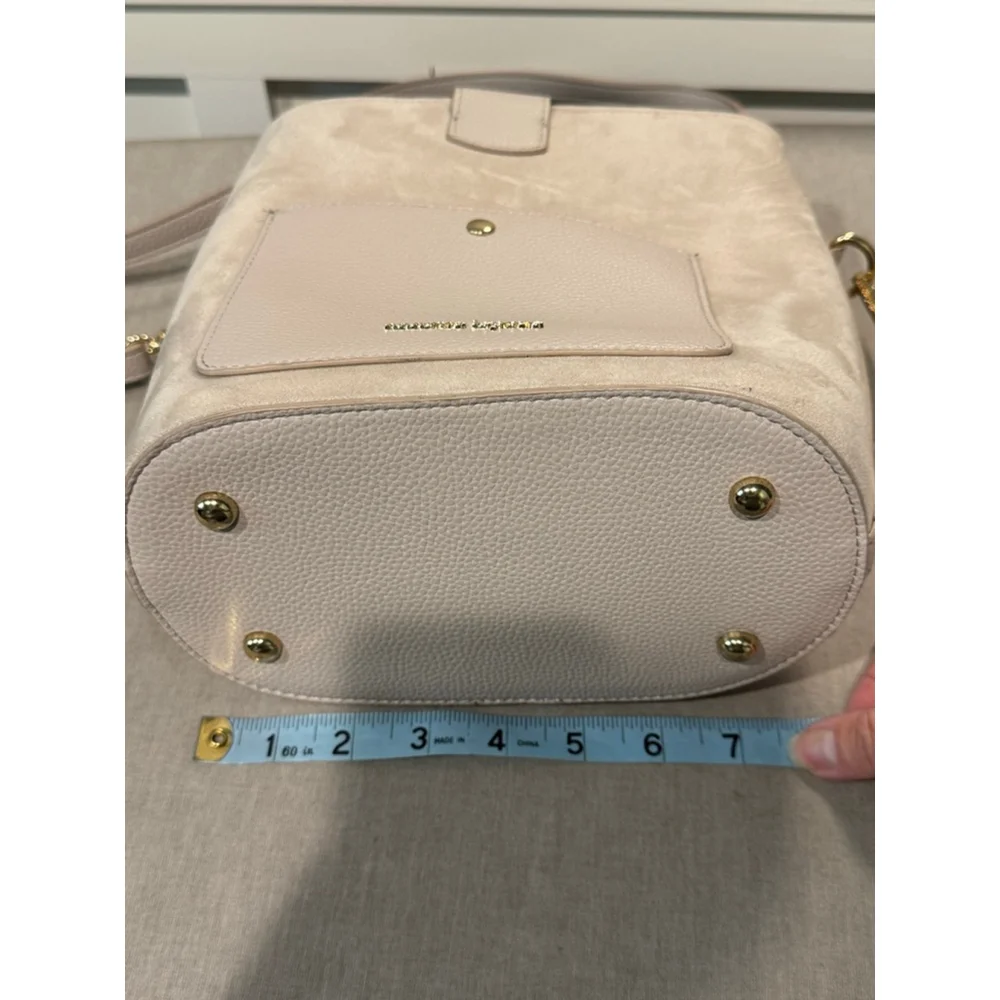 Women's Nanette Lepore Crossbody Bag One Size Taupe Beige suede-like